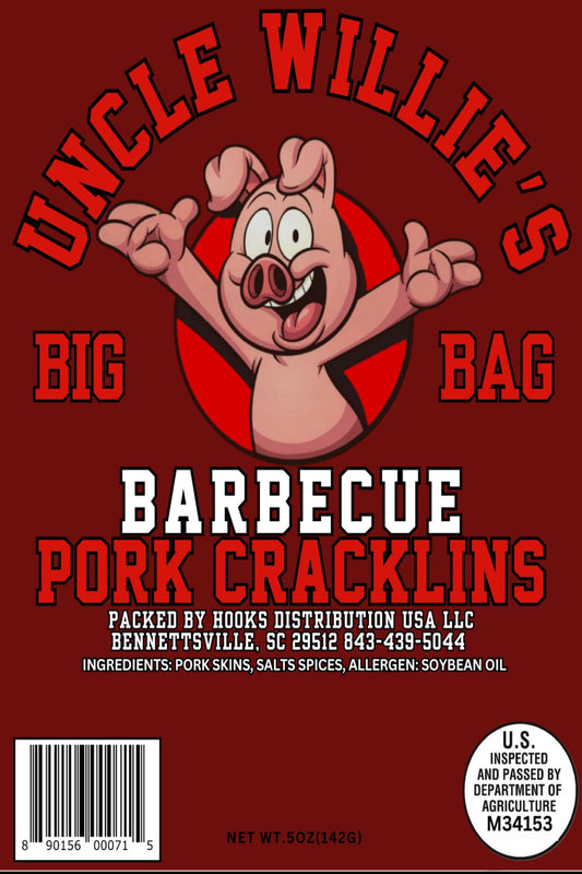 UNCLE WILLIE'S PORK CRACKLINS ( BARBECUE )