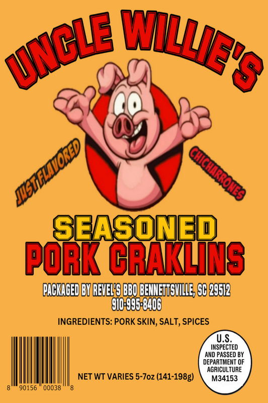 UNCLE WILLIE'S PORK CRACKLINS (SEASONED)