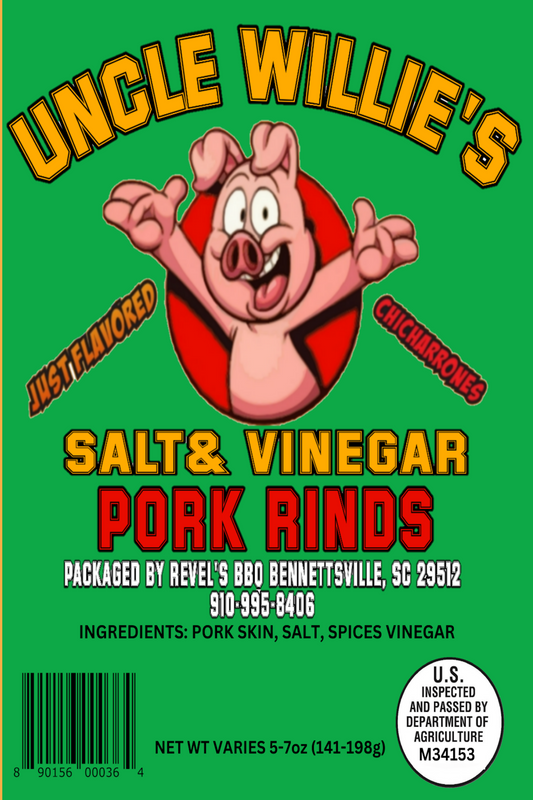 UNCLE WILLIE'S PORK RINDS (SALT & VINEGAR)