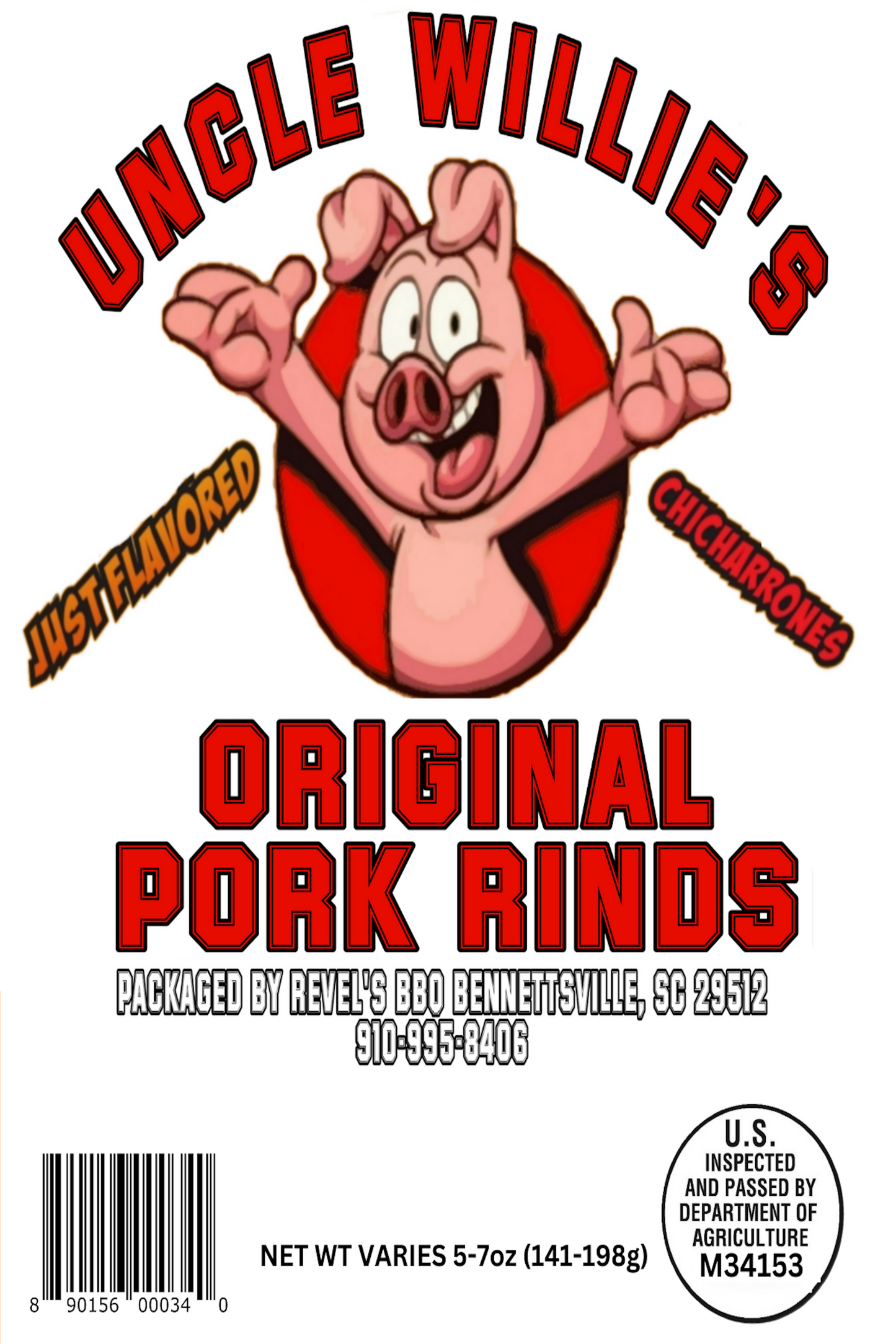 UNCLE WILLIE'S PORK RINDS ORIGINAL