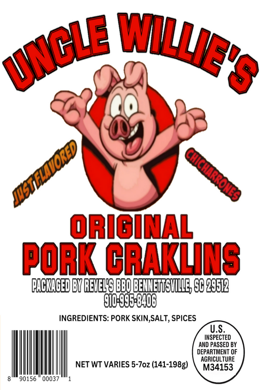 UNCLE WILLIE'S PORK CRACKLINS (ORIGINAL)